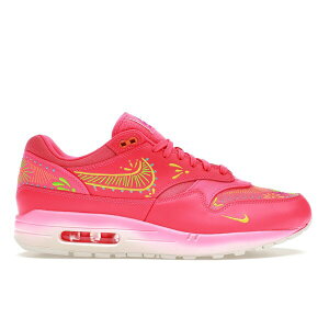Nike �i�C�L �����Y �X�j�[�J�[ �yNike Air Max 1 PRM D?a De Muertos�z �T�C�Y US_10(28.0cm) Hyper Pink/Sail/Opti Yellow/Green Strike