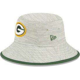 ニューエラ メンズ 帽子 アクセサリー Green Bay Packers New Era Distinct Bucket Hat Gray