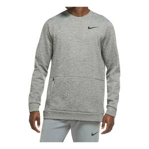 Nike iCL Y Xj[J[ yNike Therma Training Sport Round Collar Velvet Jacket Long Sleeve Men's Grey CU7272-063z TCY US_M_M