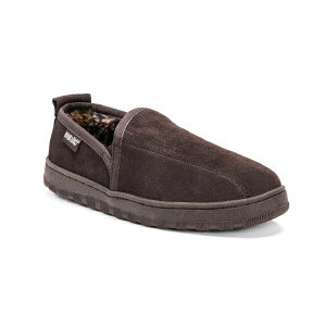 NNX Y T_ V[Y Men's Eric Printed Berber Suede Slip On, Tan, 13 Chocolate