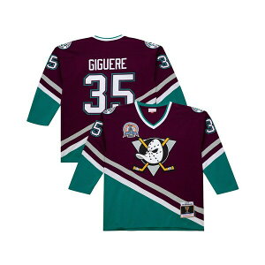ミッチェル&ネス メンズ シャツ トップス Men's Jean-Sebastien Giguere Purple Anaheim Ducks 2002-03 Power Play Jersey Purple