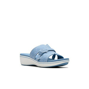 N[NX fB[X T_ V[Y Cloudsteppers Women's Breeze Rae Mia Slip-On Flat Sandals Denim Blue Interest