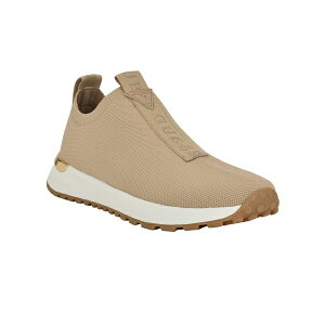 QX fB[X Xj[J[ V[Y Women's Farroo Slip On Knit Sneakers Light Natural