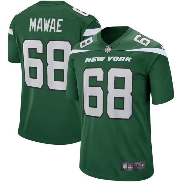 ナイキ メンズ ユニフォーム 【メール便無料】 Gotham Green 正規品 全商品無料サイズ交換 トップス Kevin Mawae Game Player Jersey Jets Nike New York Retired