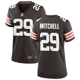 【送料無料】 ナイキ レディース ユニフォーム トップス Nike Cleveland Browns Women's Custom Game Jersey Brown