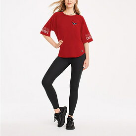 【送料無料】 ダナキャラン レディース Tシャツ トップス Washington Capitals DKNY Sport Women's Diana TriBlend Oversized TShirt Red
