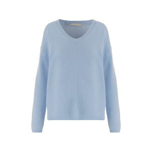 �A�����[�h ���f�B�[�X �j�b�g&�Z�[�^�[ �A�E�^�[ V-neck ribbed sweater Blue