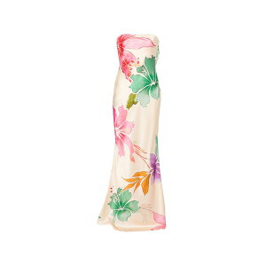 ���g���t�F�b�g ���f�B�[�X �����s�[�X �g�b�v�X Floral maxi dress Neutrals