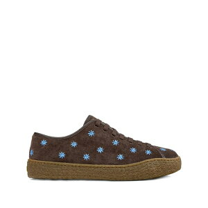 �J���y�[�� �����Y �X�j�[�J�[ �V���[�Y Peu terreno floral-embroidery sneakers Brown