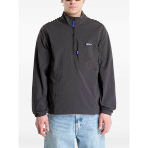 �p�^�S�j�A �����Y �W���P�b�g���u���]�� �A�E�^�[ Outdoor everyday marsupial half-zip logo-patch jacket Blue