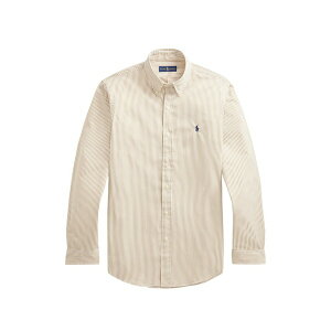 �����t���[���� �����Y �V���c �g�b�v�X Striped-pattern button-down shirt Neutrals