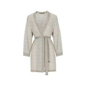�f�B�[�E�G�N�X�e���A ���f�B�[�X �J�[�f�B�K�� �A�E�^�[ Metallic-thread belted cardigan Grey