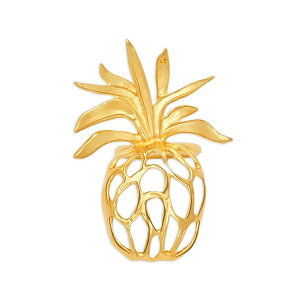 �I�X�J�[ �f �� �����^ ���f�B�[�X �����O �A�N�Z�T���[ Openwork pineapple ring Gold