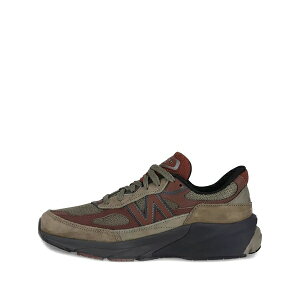 �j���[�o�����X �����Y �X�j�[�J�[ �V���[�Y 990v6 panelled sneakers Brown