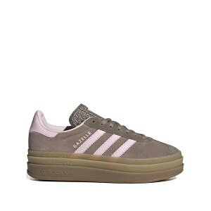 �A�f�B�_�X ���f�B�[�X �X�j�[�J�[ �V���[�Y Gazelle bold suede platform sneakers Brown