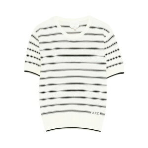 �A�[�y�[�Z�[ ���f�B�[�X T�V���c �g�b�v�X Striped-pattern t-shirt White