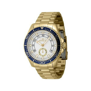 CrN^ Y rv ANZT[ Men's 47130 Pro Diver Quartz Multifunction White Dial Watch Gold