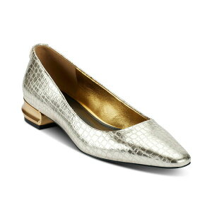 �_�i �L������ �j���[���[�N ���f�B�[�X �T���_�� �V���[�Y Women's Savita Pointed Toe Flats White Gold