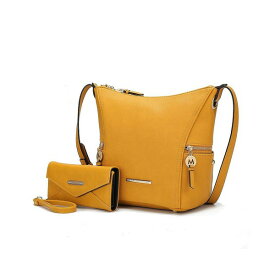 MKFコレクション レディース 財布 アクセサリー Lux Women's Hobo Bag with Wallet by Mia K Mustard