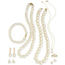 ベル ドゥ メール レディース ネックレス・チョーカー・ペンダントトップ アクセサリー Pearl Cultured Freshwater Pearl (6-1/2mm) and Diamond Accent Pendant Necklace in 14k Gold Gold