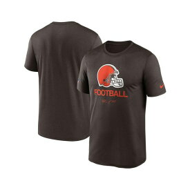ナイキ レディース Tシャツ トップス Men's Brown Cleveland Browns Infographic Performance T-shirt Brown