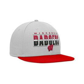 トップ・オブ・ザ・ワールド レディース 帽子 アクセサリー Men's Gray Wisconsin Badgers Hudson Snapback Hat Gray