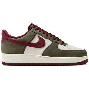 Nike �i�C�L �����Y �X�j�[�J�[ �yNike Air Force 1 Low '07 LV8 Cargo Khaki Pale Ivory Dark Team Red�z �T�C�Y US_9(27.0cm) Cargo Khaki/Pale Ivory/Dark Team Red