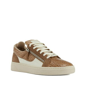 �W���[�b�y�U�m�b�e�B �����Y �X�j�[�J�[ �V���[�Y Crocodile-effect zip low-top sneakers Brown
