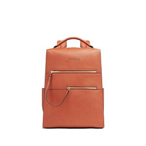 �s�[�N�A�h�� ���f�B�[�X �o�b�N�p�b�N�E�����b�N�T�b�N �o�b�O Zip leather backpack Brown