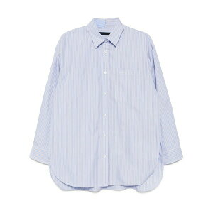 �W�����E�W�[ ���f�B�[�X �V���c �g�b�v�X Pinstripe pattern shirt Blue