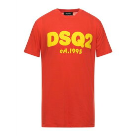 【送料無料】 ディースクエアード メンズ Tシャツ トップス T-shirts Orange