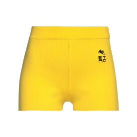 【送料無料】 エトロ レディース カジュアルパンツ ボトムス Shorts & Bermuda Shorts Yellow