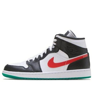 Air Jordan �W���[�_�� ���f�B�[�X �X�j�[�J�[ Black/Univ Red-White-Lucid Green-Univ Gold �y(WMNS) Air Jordan 1 Mid 'Alternate Swoosh' BQ6472-063�z �T�C�Y US_5.5(22.5cm)