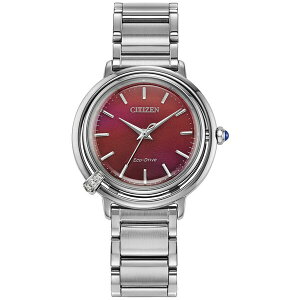 V`Y fB[X uXbgEoOEANbg ANZT[ Eco-Drive Women's L Arcly Diamond Accent Stainless Steel Bracelet Watch 31mm No Color
