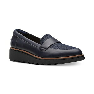 N[NX fB[X Xb|E[t@[ V[Y Women's Sharon Gracie Slip-On Loafer Flats Navy Leather