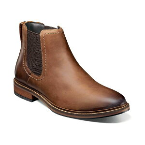 t[VC Y u[c V[Y Men's Forge Plain Toe Chelsea Boots Brown