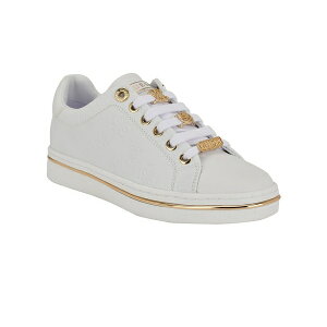QX fB[X Xj[J[ V[Y Women's Stasey Charms Lace-Up Sneaker White Logo