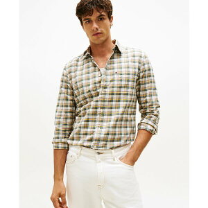 g~[ qtBK[ Y Vc gbvX Men's Heritage Oxford Tartan Long Sleeve Shirt Coastal Taupe / Check