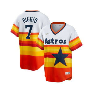 �i�C�L �����Y �V���c �g�b�v�X Men's Craig Biggio Houston Astros Coop Player Replica Jersey Orange/Rainbow