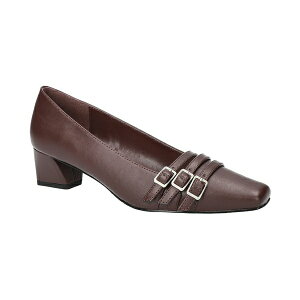 イージーストリート レディース パンプス シューズ Women's Enya Square Toe Pumps Burgundy