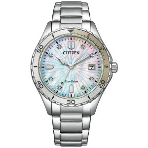 V`Y fB[X uXbgEoOEANbg ANZT[ Eco-Drive Women's Stainless Steel Bracelet Watch 37mm No Color