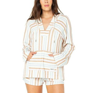 LV[ fB[X p[J[EXEFbgVc AE^[ Juniors' Wild and Free Poncho Hoodie Egret