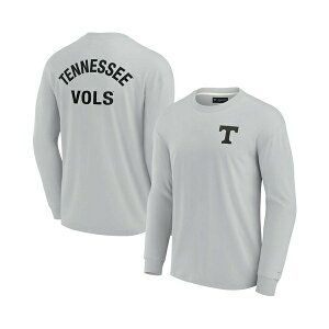 t@ieBNX VOl`[ fB[X Jbg\[ gbvX Men's and Women's Gray Tennessee Volunteers Super Soft Long Sleeve T-shirt Gray