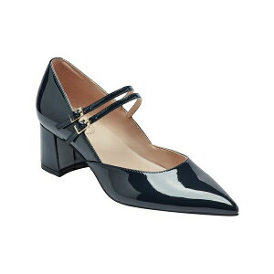 �o���h���[�m ���f�B�[�X �p���v�X �V���[�Y Women's Smith Mary Jane Block Heel Pumps Navy Patent