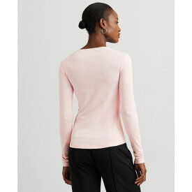 ラルフローレン レディース カットソー トップス Women's Twisted Cutout Top Pink Opal