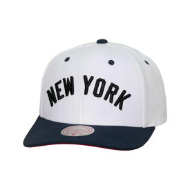 ミッチェル&ネス レディース 帽子 アクセサリー Men's White New York Yankees Cooperstown Collection Pro Crown Snapback Hat White