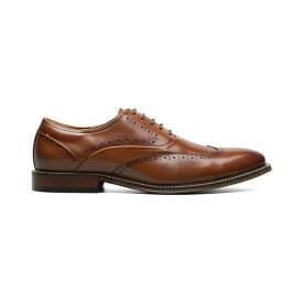 ステイシーアダムス メンズ ドレスシューズ シューズ Men's Macarthur Leather Wingtip Oxford Shoe Cognac