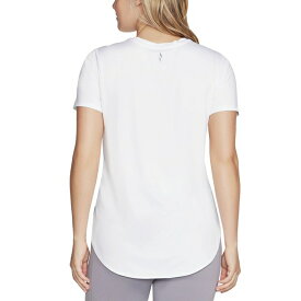 スケッチャーズ レディース Tシャツ トップス Women's Active GO WALK Wear￠ GO DRI&reg; SWIFT Tunic T-Shirt Bright White