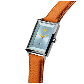 エムブイエムティー レディース 腕時計 アクセサリー Women's Quartz Signature Square Tan Leather Watch 24mm Tan