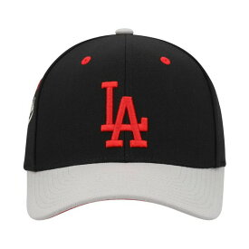 ミッチェル&ネス レディース 帽子 アクセサリー Men's Black Los Angeles Dodgers Bred Pro Adjustable Hat Black